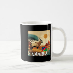 Pretty Namibia Flag with Gemsbok for Oryx Lovers Coffee Mug