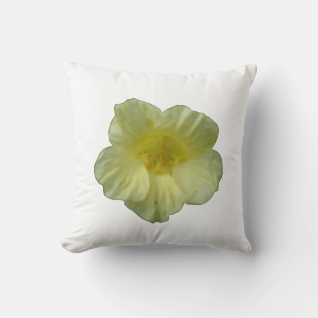 Pretty Nasturtium Pillow (Front)
