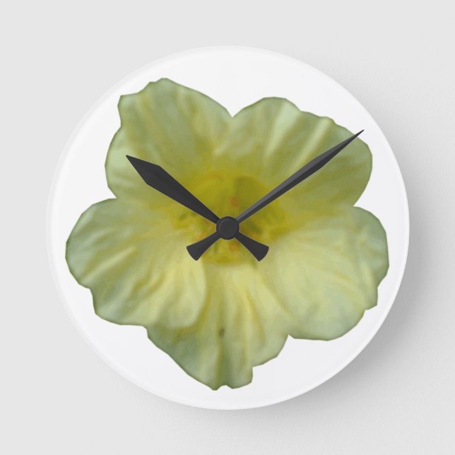 Pretty Nasturtium Wall Clock (Front)