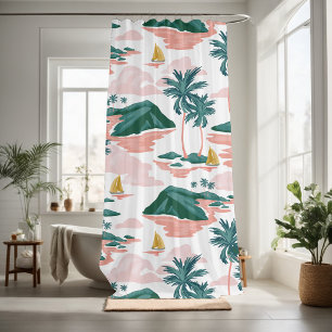 Pretty natural sight view shower curtain