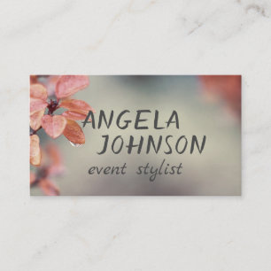 pretty nature custom business card template