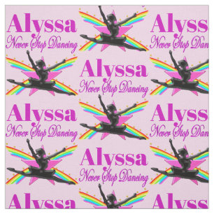 PRETTY NEVER STOP DANCING PERSONALIZED FABRIC