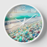 Pretty Ocean Beach with Sea Glass