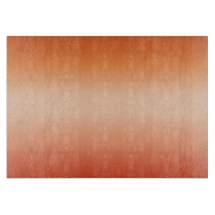 Pretty Ombre Hot Summer Orange & Apricot Gradient Cutting Board