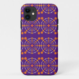 Pretty Orange and Green Garden Flowers Christmas   Case-Mate iPhone Case