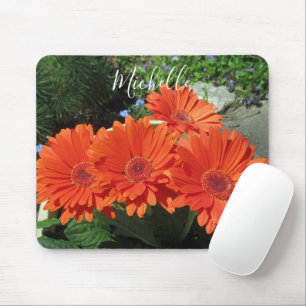 Pretty Orange Daisy Photography  Mouse Pad