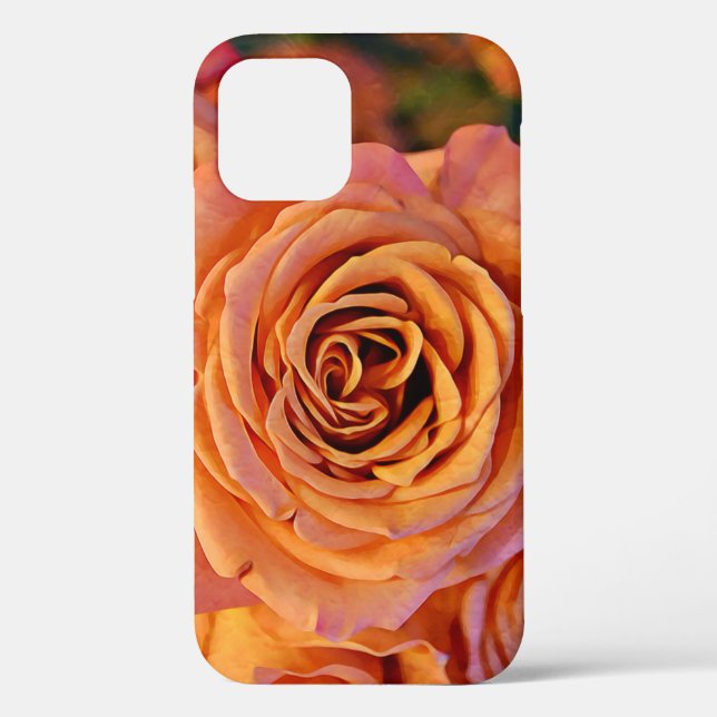 Pretty Orange Rose Art Close Up Phone Case (Back)