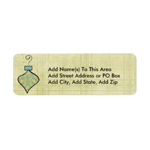 Pretty Ornament Return Address Labels
