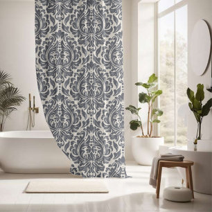Pretty ornamental decorative shower curtain