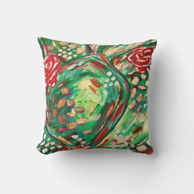 Pretty outdoor pillow/ patio pillows/ summer decor cushion (Front)