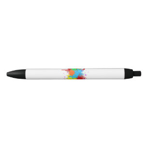 Pretty Paint Splatter Painting Abstract Art Paint  Black Ink Pen