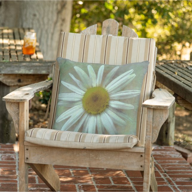 Pretty Painted Daisy Cushion (Chair)