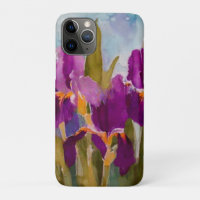 Pretty painted irises for feminine touch