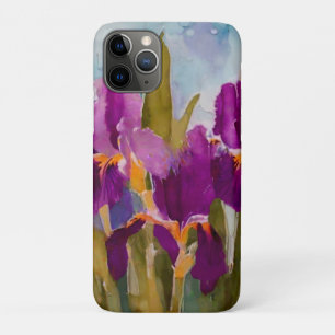 Pretty painted irises for feminine touch Case-Mate iPhone case