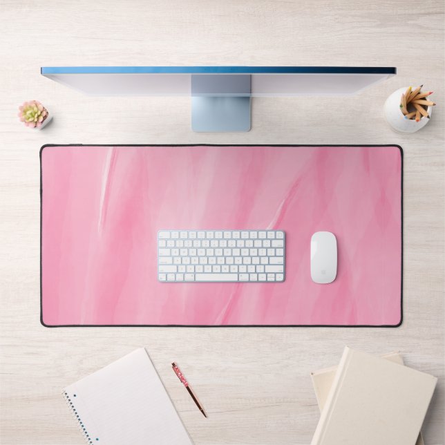 Pretty painted Pink Desk Mat (Office 1)