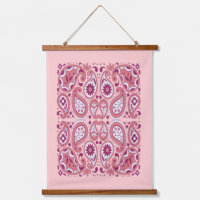 Pretty Paisley Abstract Pattern Shades of Pink