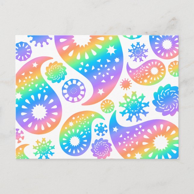 Pretty Paisley Design. Postcard (Front)