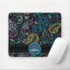 Pretty Paisley in Rich Peacock Colours Mouse Pad (With Mouse)