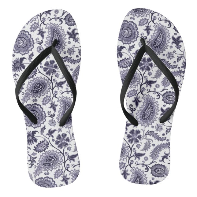 Pretty Paisley Pattern Jandals (Footbed)