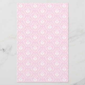 Pretty pale pink damask pattern with white. flyer
