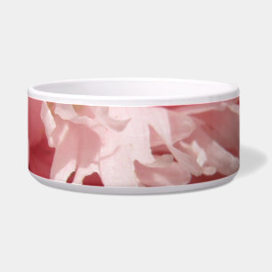 Pretty Pale Pink Poppy Dog Bowl