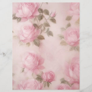 Pretty Pale Pink Roses Stationery