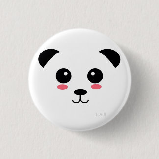 Pretty Panda 3 Cm Round Badge