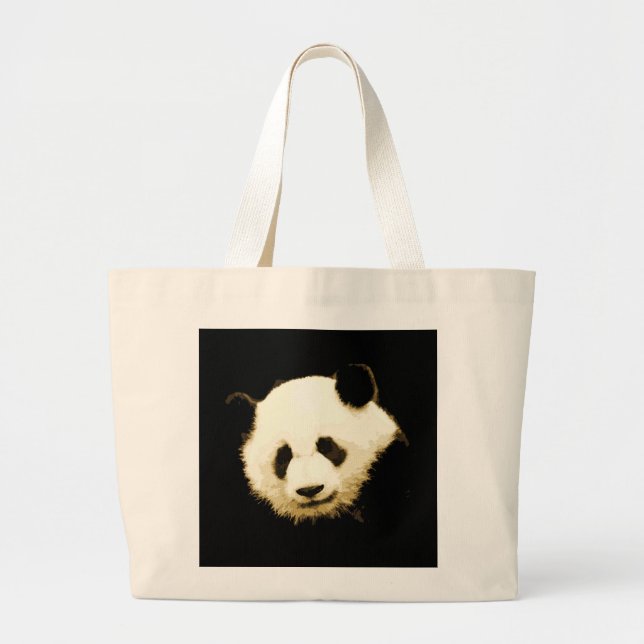 Pretty Panda Large Tote Bag (Front)
