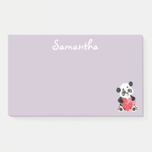 Pretty Panda Post-it Notes