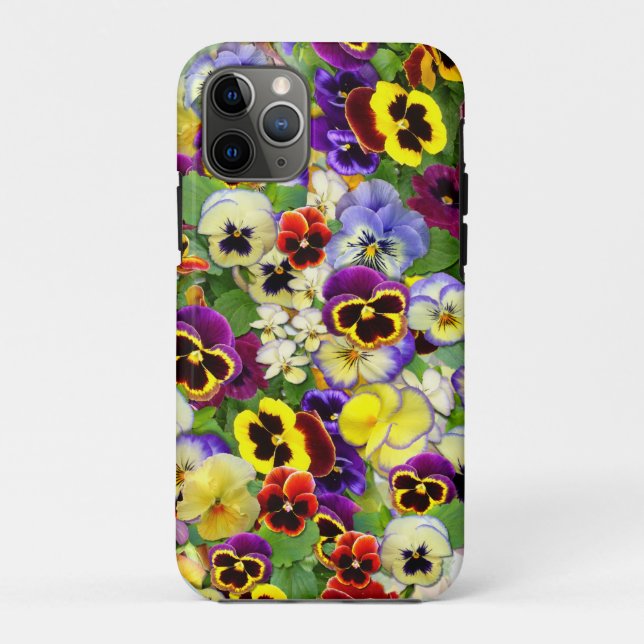 Pretty Pansies Case-Mate iPhone Case (Back)