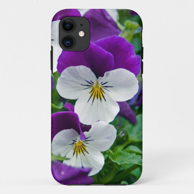 Pretty Pansies Case-Mate iPhone Case (Back)