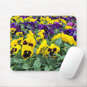 Pretty Pansies In a Greenhouse Mouse Pad