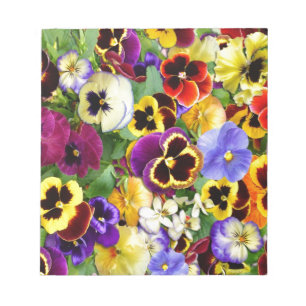 Pretty Pansies Notepad