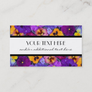 Pretty Pansy Business Card