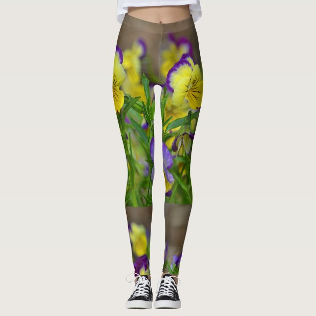 Pretty Pansy Leggings (Front)