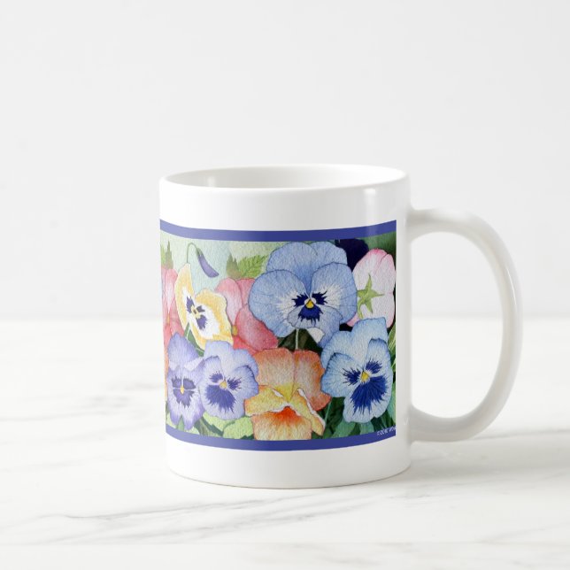 Pretty Pansy Mug (Right)