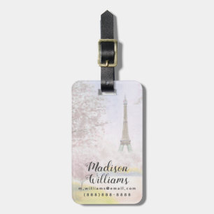 Pretty Paris In Pastels Luggage Tag