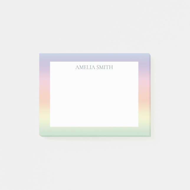 Pretty Pastel Blend Post-it Notes (Front)