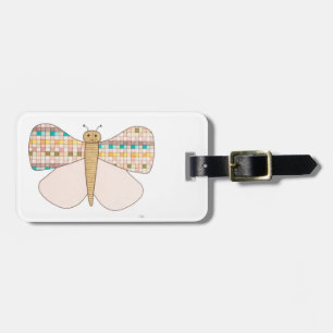 Pretty Pastel Butterfly Luggage Tag-Erin Brie Art Tag
