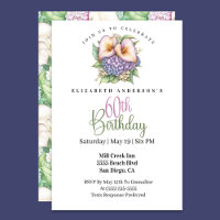 Pretty Pastel Calla Lily 60th Birthday