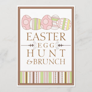 Pretty Pastel Decorate Easter Egg Hunt Invitation