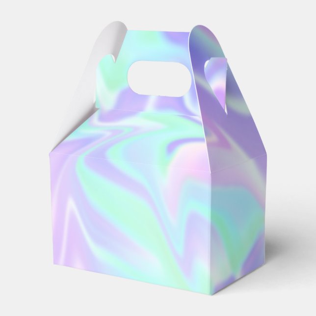 Pretty Pastel Design Wedding Favour Box (Front Side)