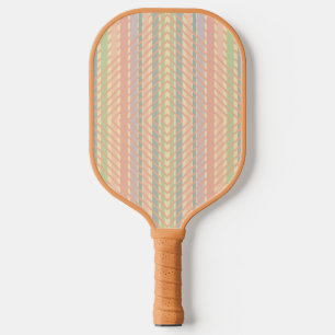 Pretty Pastel Diamond Pattern Pickleball Paddle