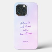 Pretty Pastel Dreams into Plans Quote