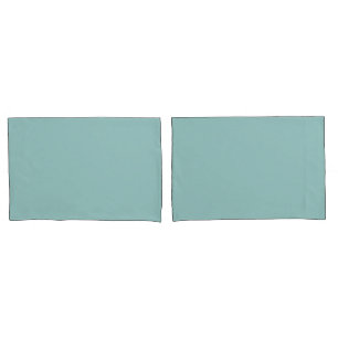 Pretty Pastel Eggshell Blue Solid Print Pillowcase