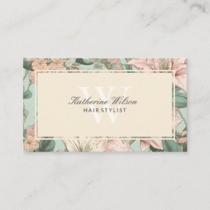 Pretty Pastel Floral Business Card
