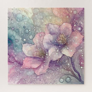Pretty Pastel Flowers Jigsaw Puzzle