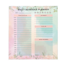 Pretty pastel Green and Peach Roses Daily Schedule