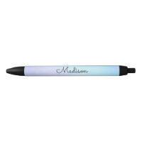 Pretty Pastel Ombre Purple Aqua Cursive Name