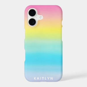 Pretty Pastel Ombre Rainbow Name Girly